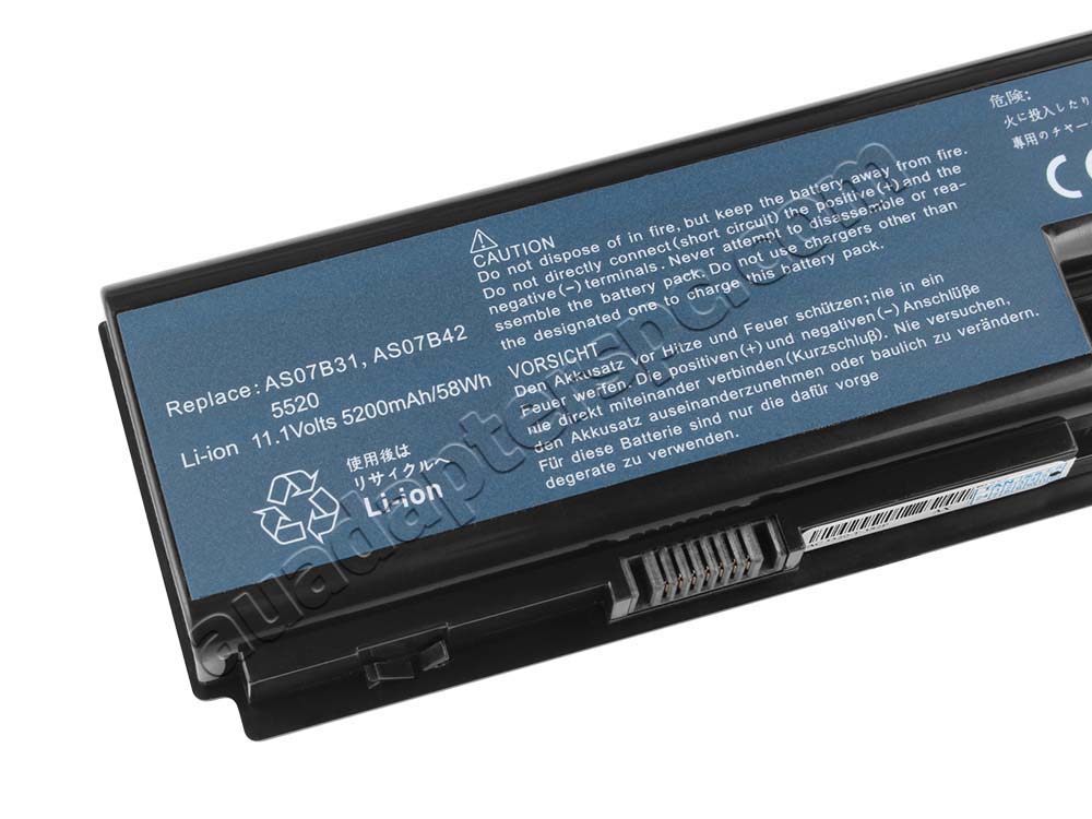 6 Cell Acer Packard Bell AS07B31 Battery