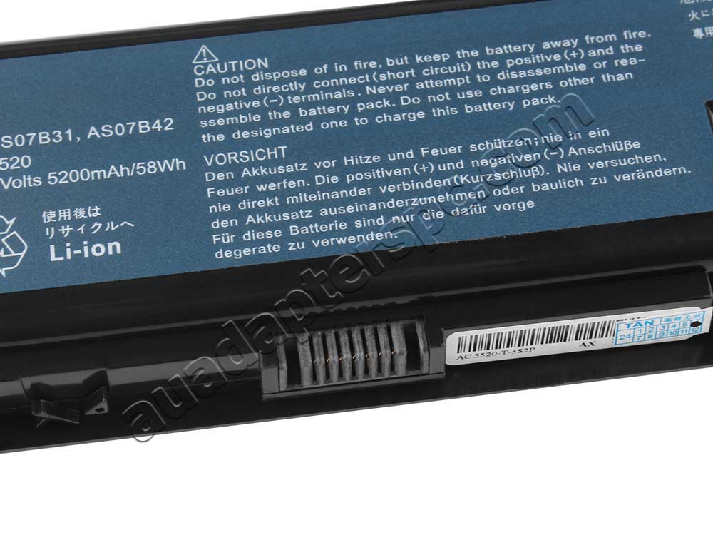 6 Cell Acer Packard Bell AS07B31 Battery