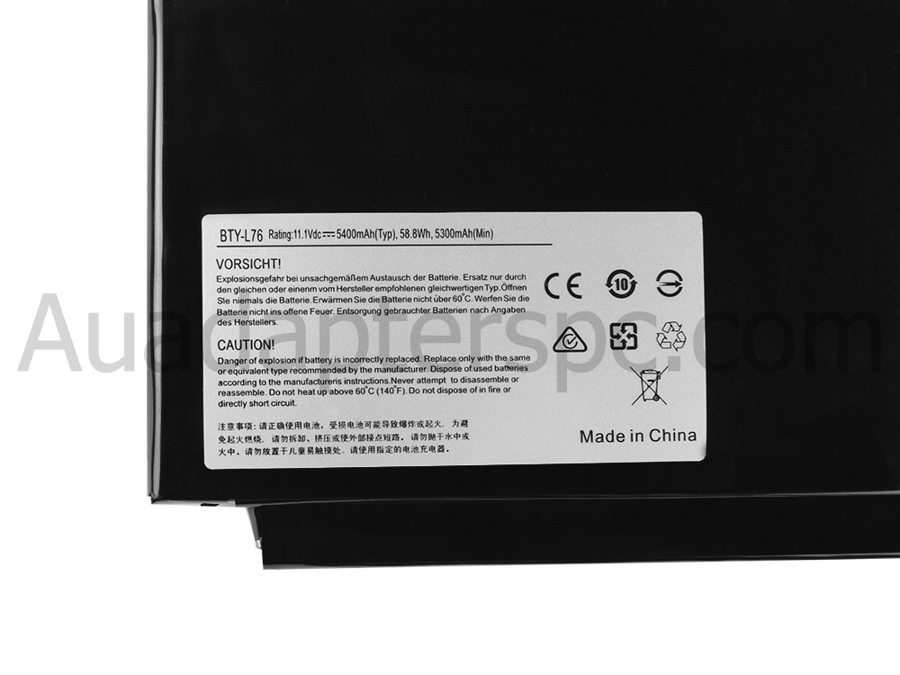 5400mAh 9 Cell Battery MSI GS70 2OD-048JP