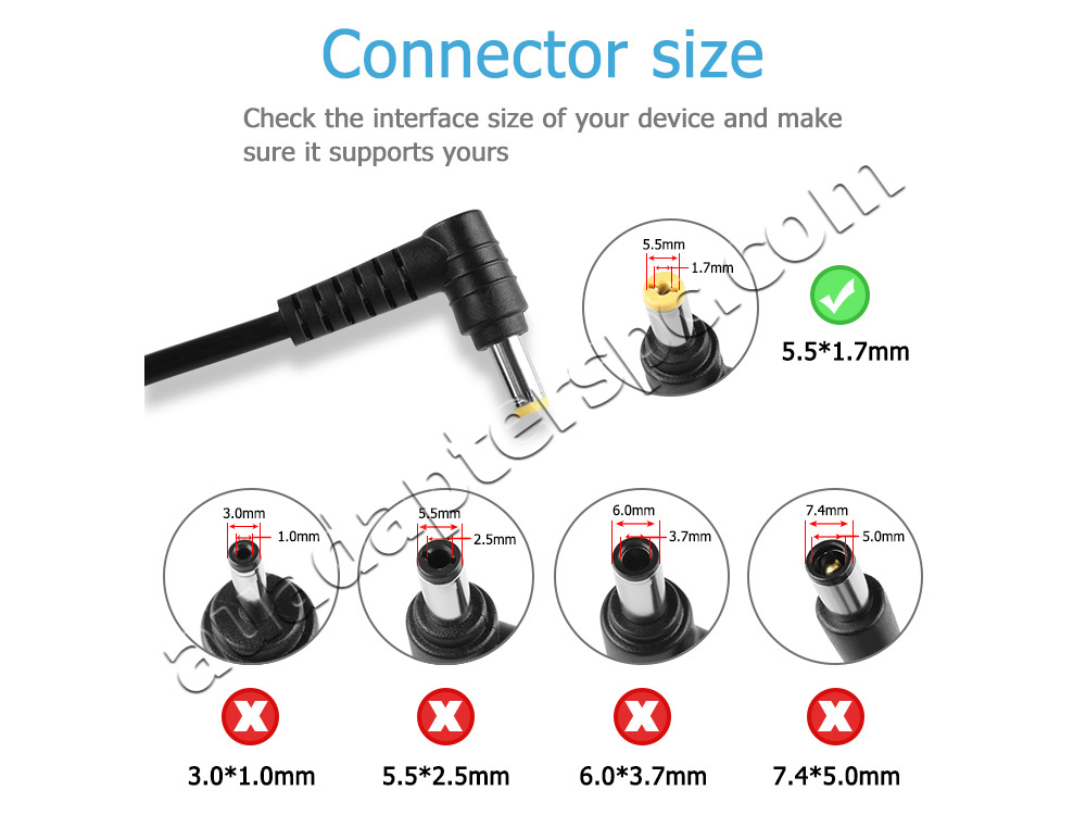 Original 65W Acer PA-1650-86AW Adapter Charger + Power Cord