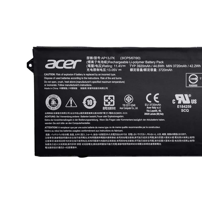 3920mAh 44.6Wh 3-Cell Acer Chromebook 311 C733T-C8ZG Battery