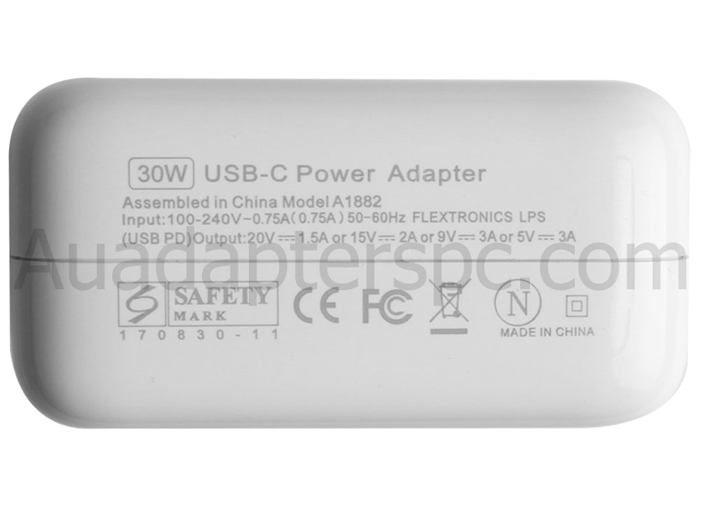 20V 1.5A 30W Power Adapter for Apple iPad Air 2019 10.5 MUUK2ZP/A