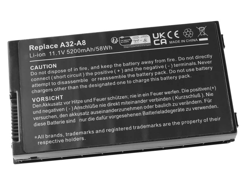 4800mAh 49Wh 6-Cell Asus A8Ja A8JC A8Je A8Jm Battery