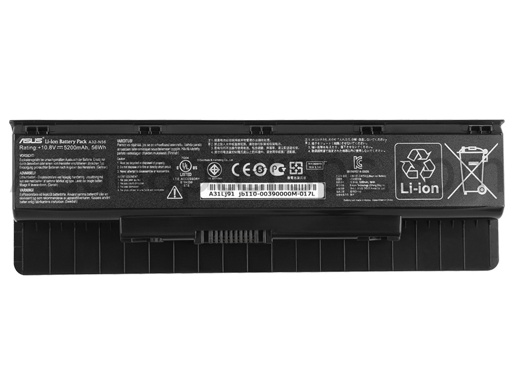 56Whr Asus ROG G56JK-CN098H G56JK-CN099H G56JK-CN143H Battery