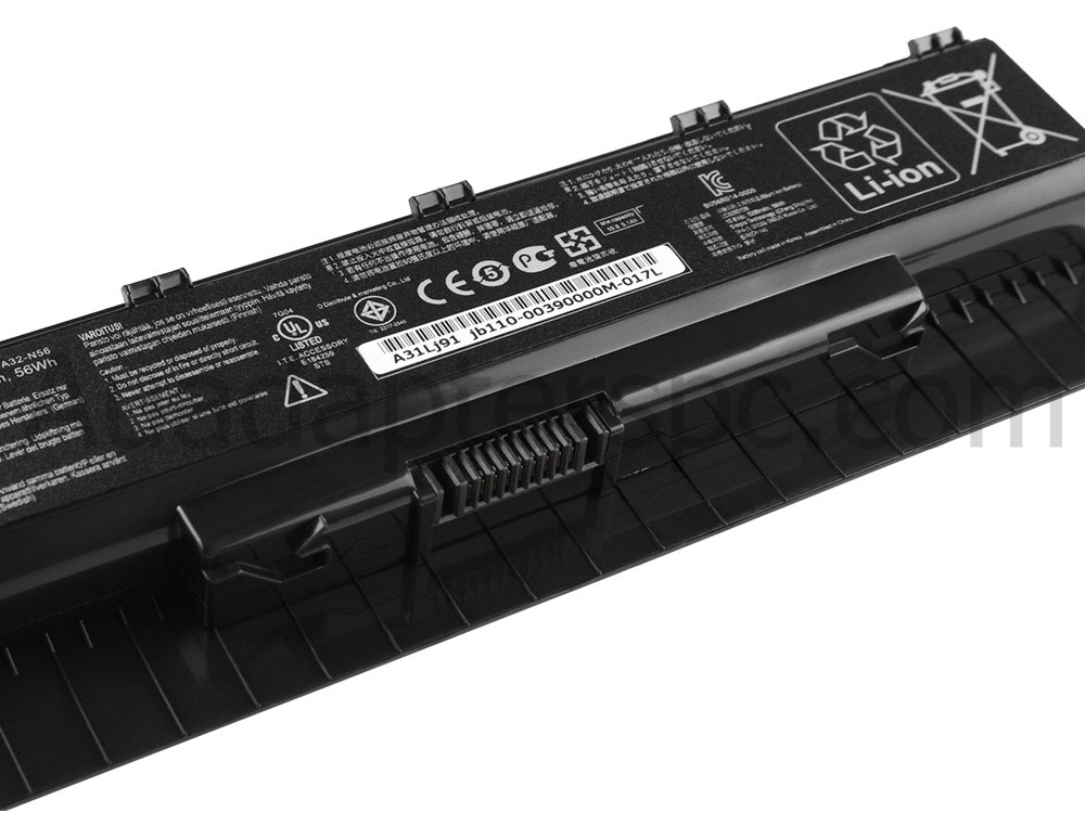 56Whr Asus ROG G56JK-CN098H G56JK-CN099H G56JK-CN143H Battery