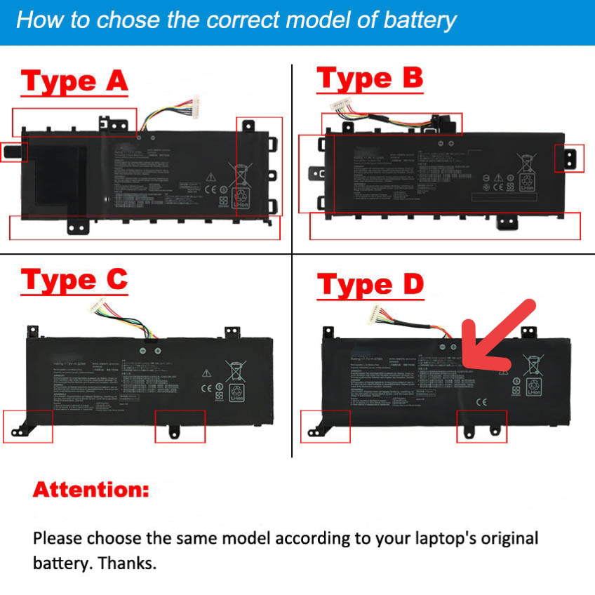 Original 32Wh 4050-4212mAh Asus B21N1818-1 Battery