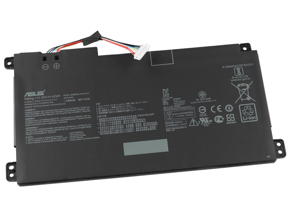 Original 3640mAh 42Wh 3-Cell Asus B31N1912 Battery