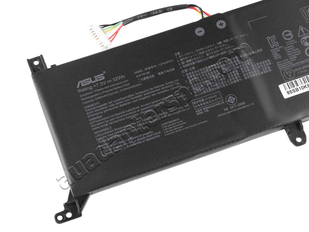 4805mAh 37Wh 2-Cell Asus C21N1818 Battery