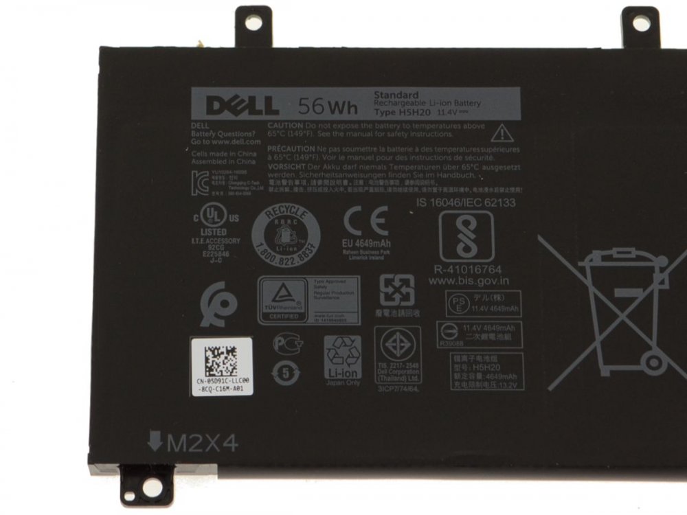 Original 56Wh 3-Cell Dell XPS 15 7590 P56F Battery