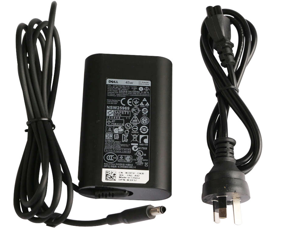 Original 45W Dell XPS 13 9360 Charger Adapter + Free Cord