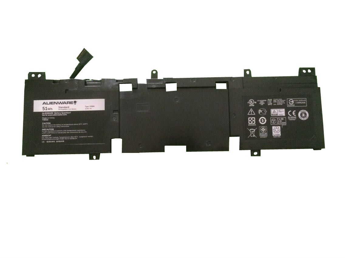 51Whr 4 Cell Dell T0FWM 3V806 02P9KD 2P9KD Alienware 13 Battery