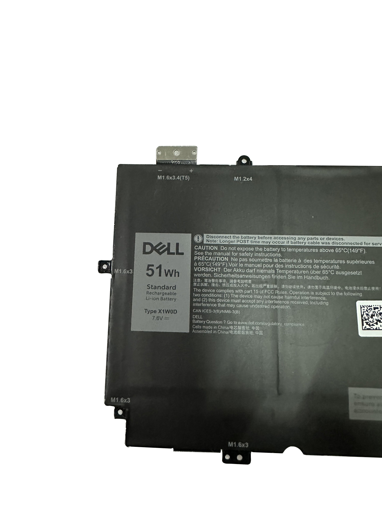 Original 6710mAh 51Wh Dell XPS 13 7390 2-in-1 Battery