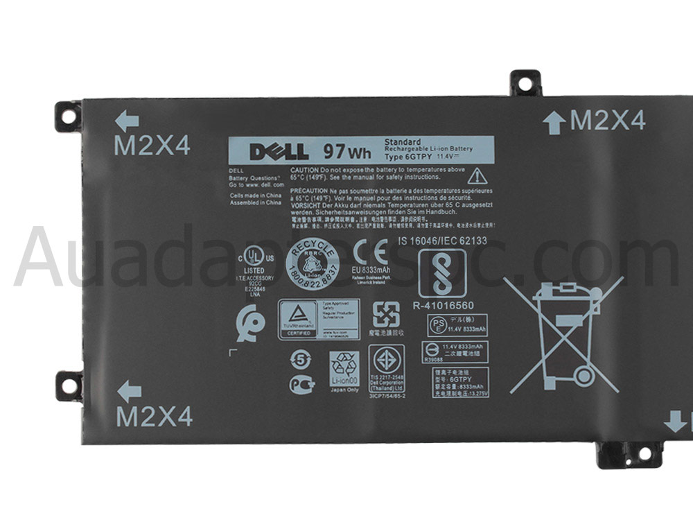 Original 97Wh 6 Cell Dell Vostro 7500 P102F003 Battery