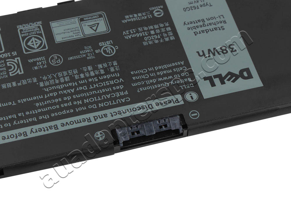 Original 3166mAh 38Wh 3-Cell Dell Inspiron 13 7386 P91G001 Battery