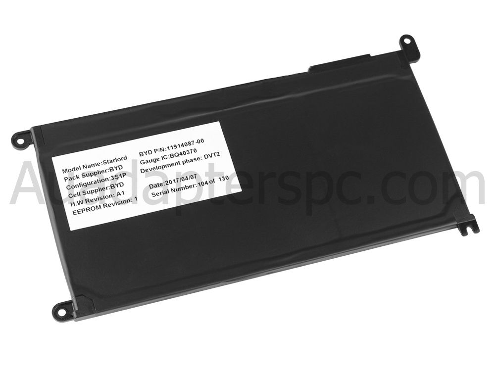 Original 3500mAh 42Wh 3-Cell Dell Inspiron 15 5568 P58F001 Battery