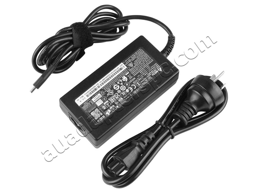 100W USB-C MSI Summit E16 AI Evo A2HMTG MS-1595 Adapter Charger + Cord - Click Image to Close