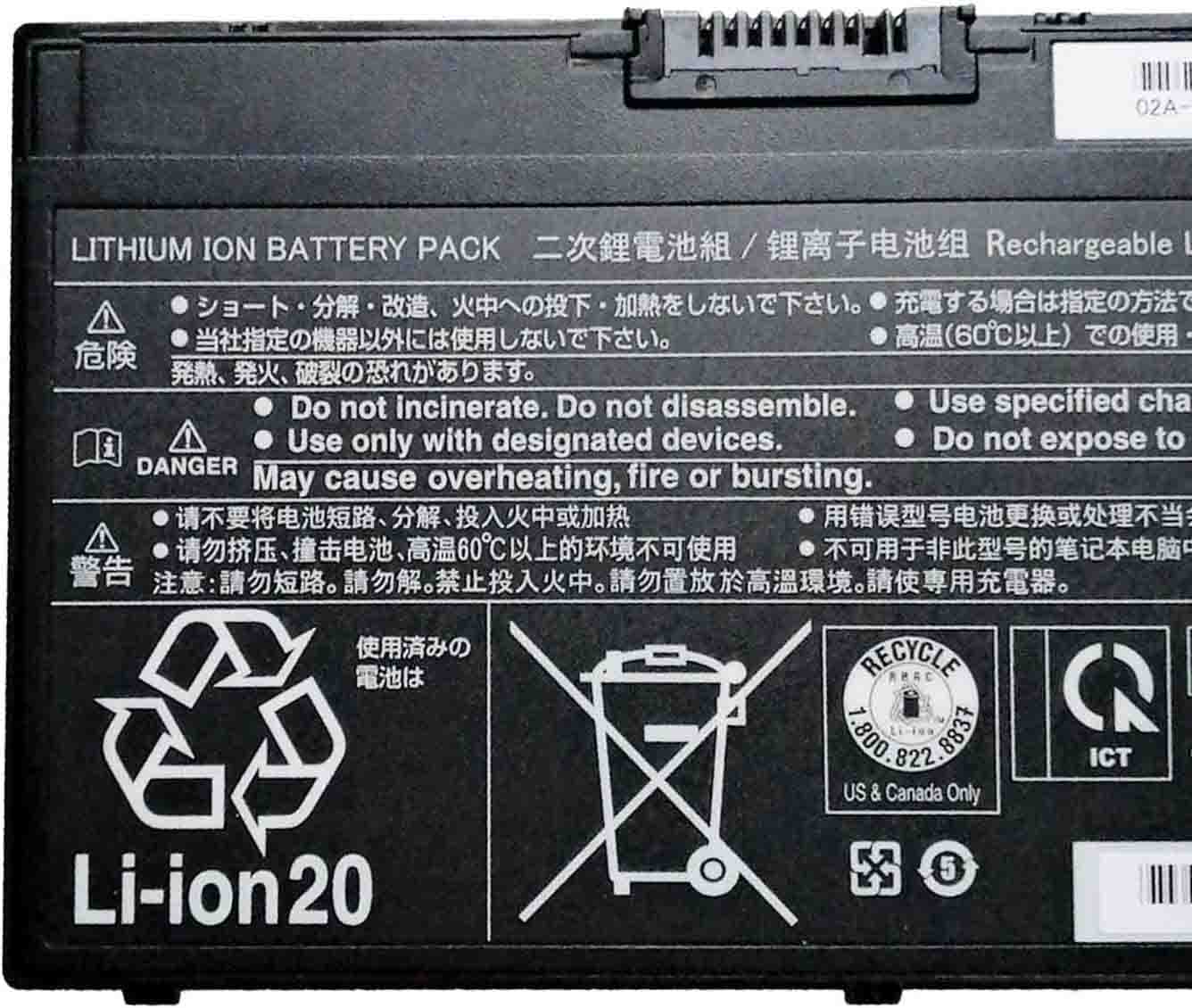 Original 3490mAh 50Wh 4-Cell Fujitsu CP721834-01 Battery