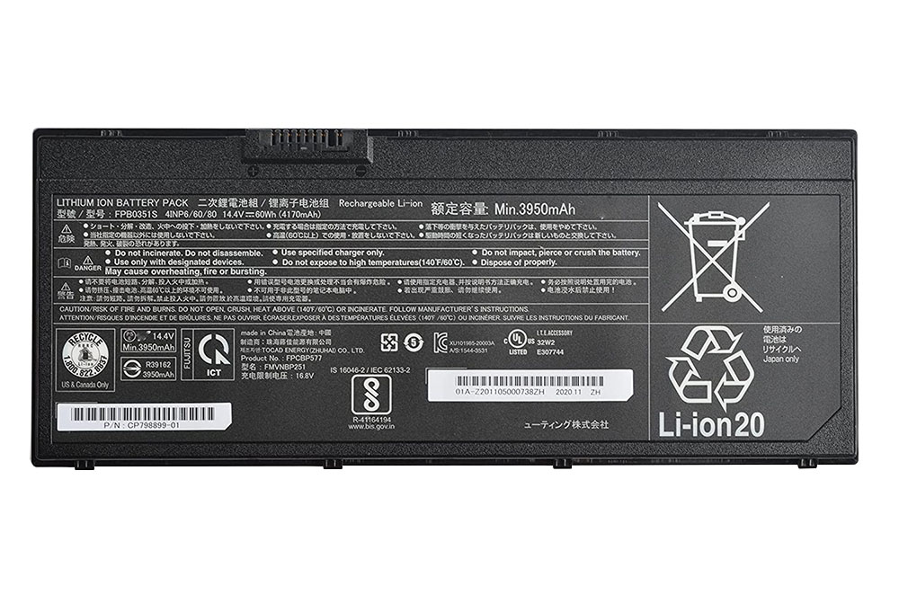 Original 4170mAh 60Wh 4-Cell Fujitsu CP784743-03 Battery