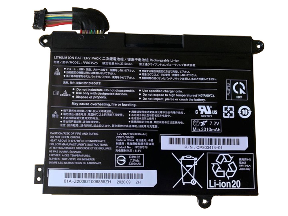 Original 3490mAh 25Wh 4-Cell Fujitsu CP785911-01 Battery