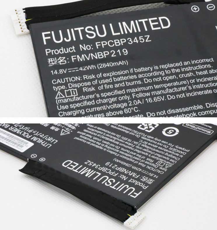 Original 2840mAh 42Wh 4-Cell Fujitsu UH552 series Battery