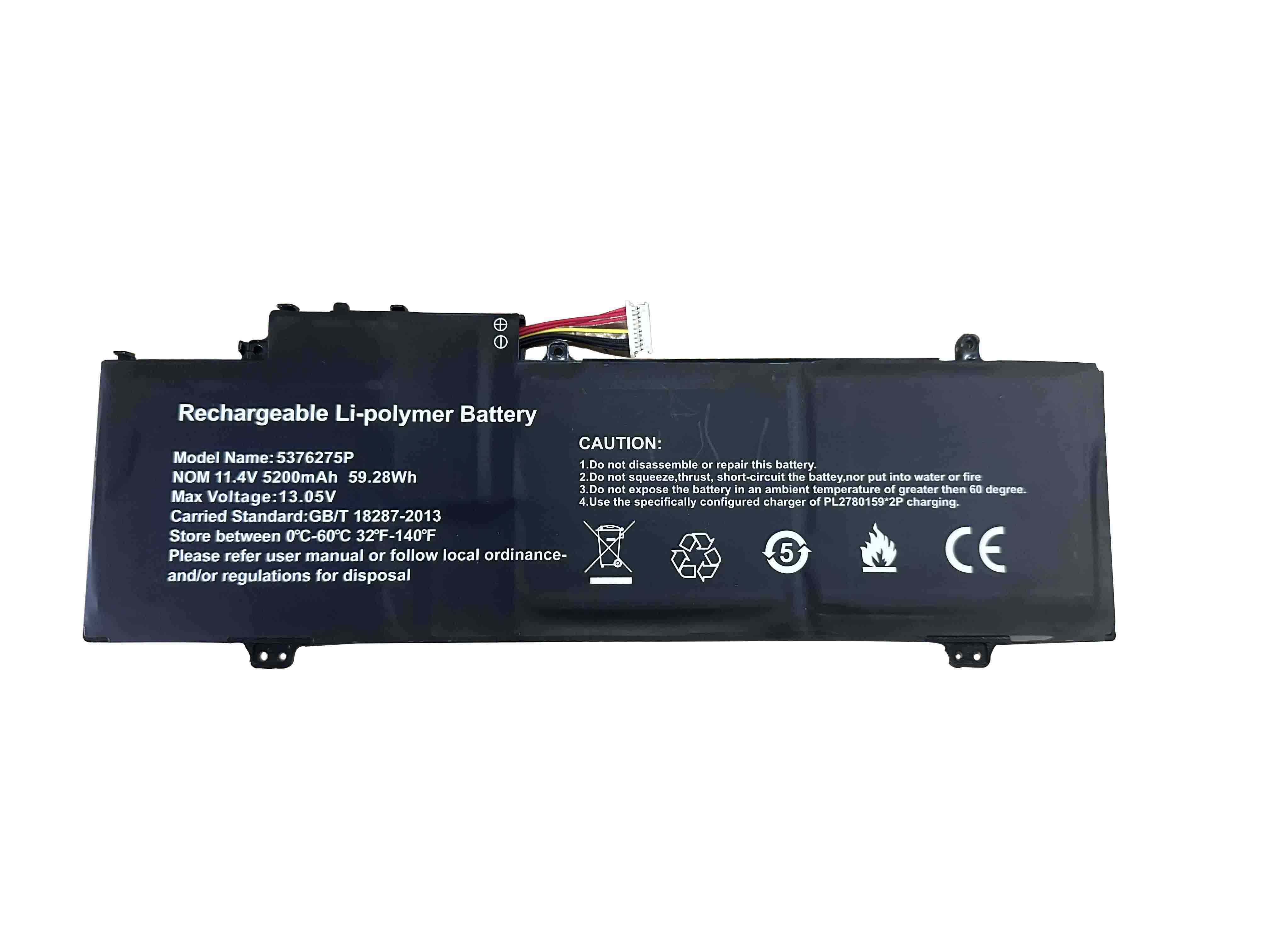 Original 5200mAh 59.28Wh 3-Cell Gateway 5375275P 5376275P Battery