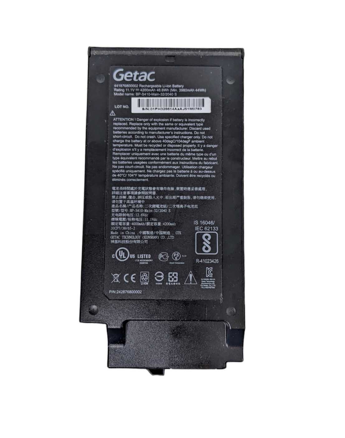 Original 4200mAh 46.6Wh 6-Cell Getac 242876800002 Battery