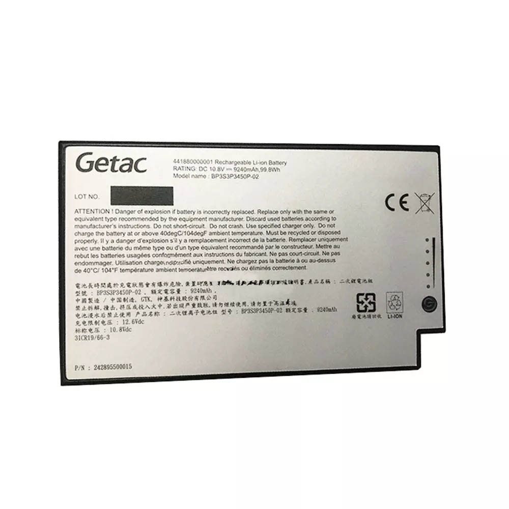 Original 9240mAh 99.8Wh 12-Cell Getac 441880000001 Battery