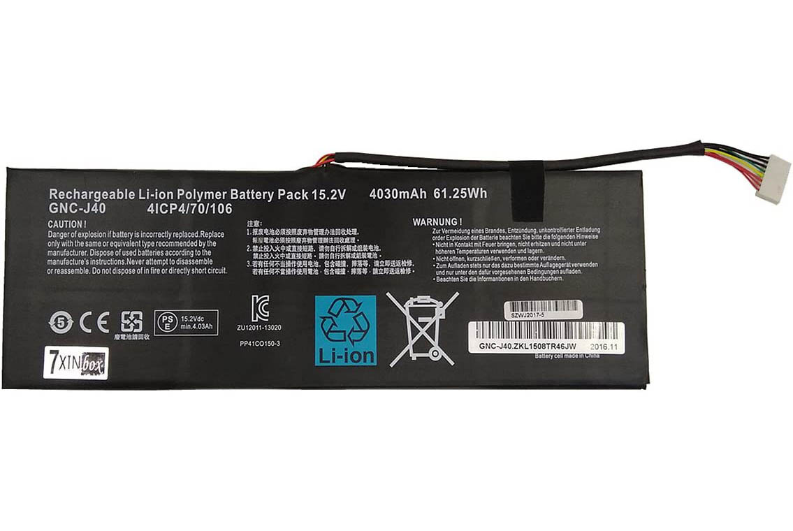 Original 4030mAh 61.25Wh 2-Cell Gigabyte P34K V7 Battery