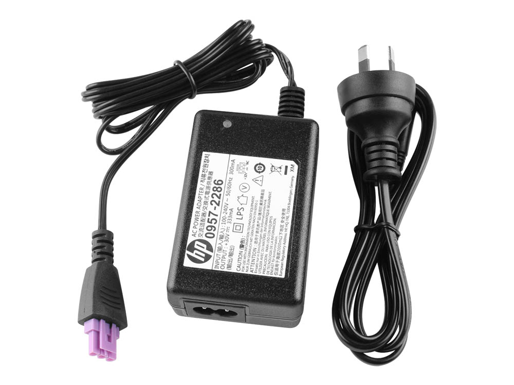 Original 10W HP 0957-2286 Printer Adapter Charger + Free Cord