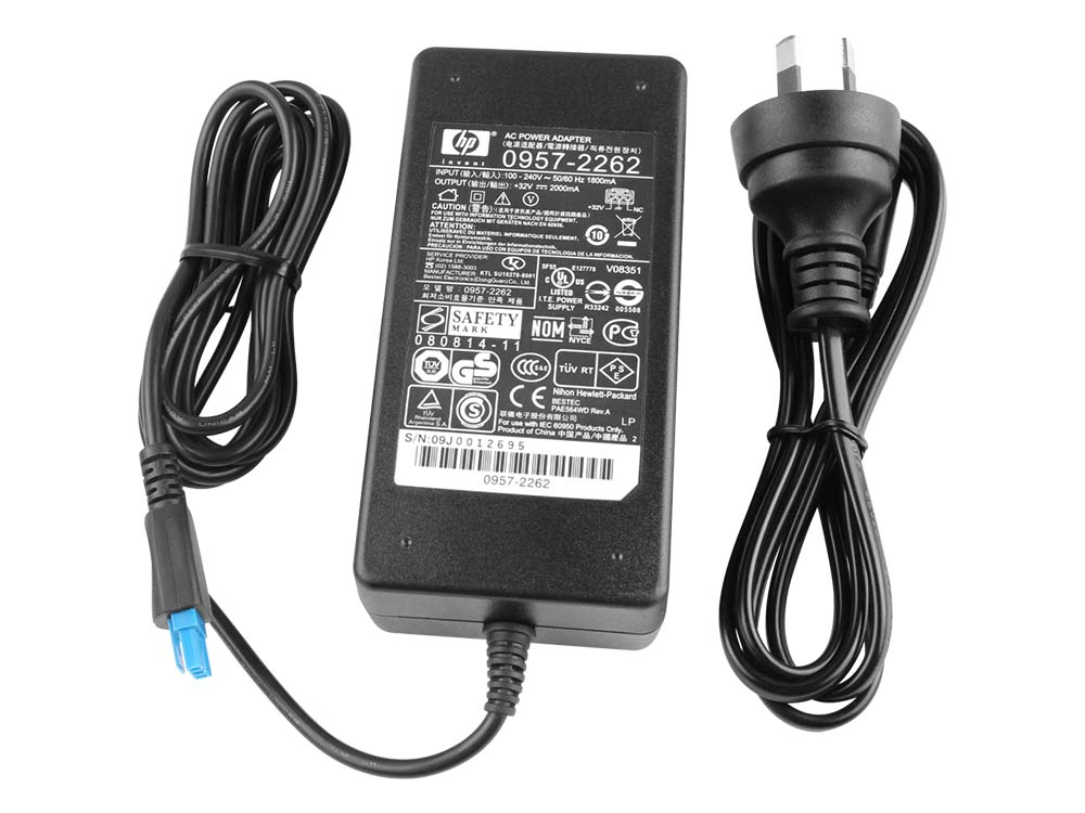 Original 64W HP Officejet Pro 8500 Printer Adapter Charger + Free Cord