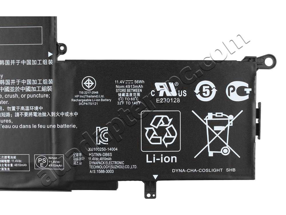 Original 4810mAh 56Wh 3-Cell HP HSTNN-DB6S Battery