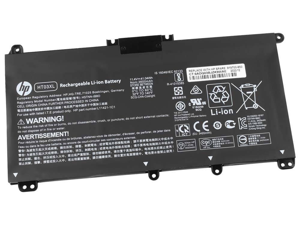 Original 3470mAh 41.9Wh 3-Cell HP HT03XL HSTNN-LB8M Battery