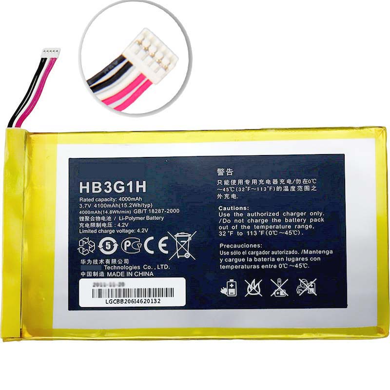 Original 4100mAh 15.2Wh Battery Huawei HB3G1 HB3G1H