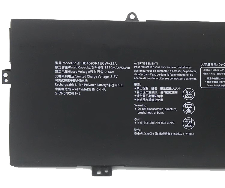 Original 7330mAh 56Wh 4-Cell Huawei HB4593R1ECW-22A Battery