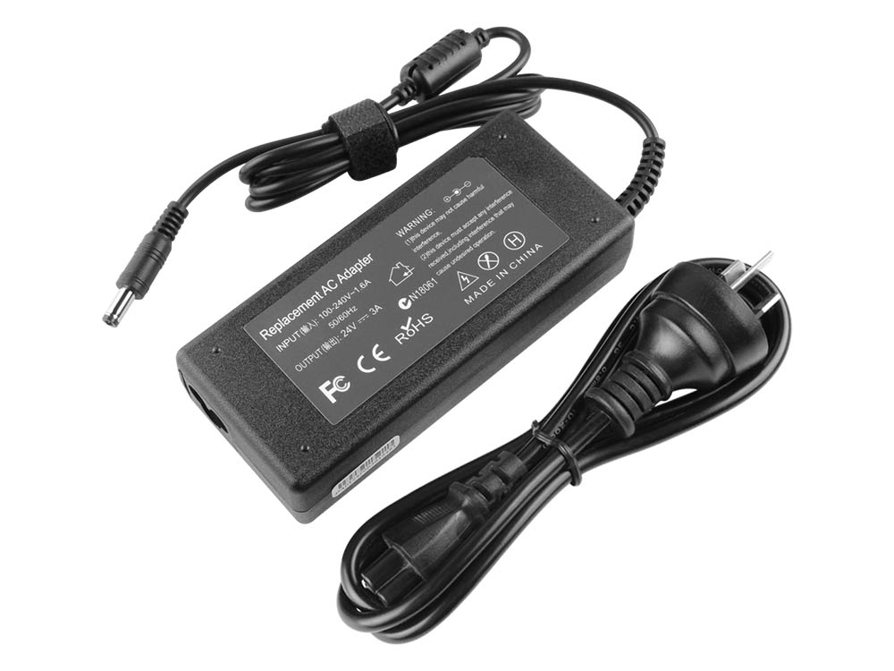 60W Fujitsu FI-5120C FI-5220C Scanner Adapter Charger + Free Cord