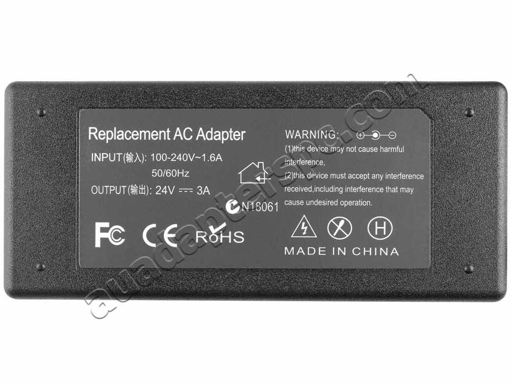 60W Fujitsu FI-5120C FI-5220C Scanner Adapter Charger + Free Cord