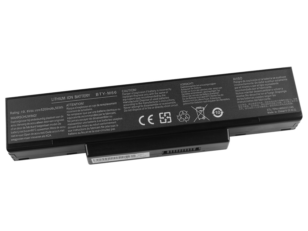 Original 4800mAh 6-Cell MSI M635 M645 M655 M660 Battery - Click Image to Close