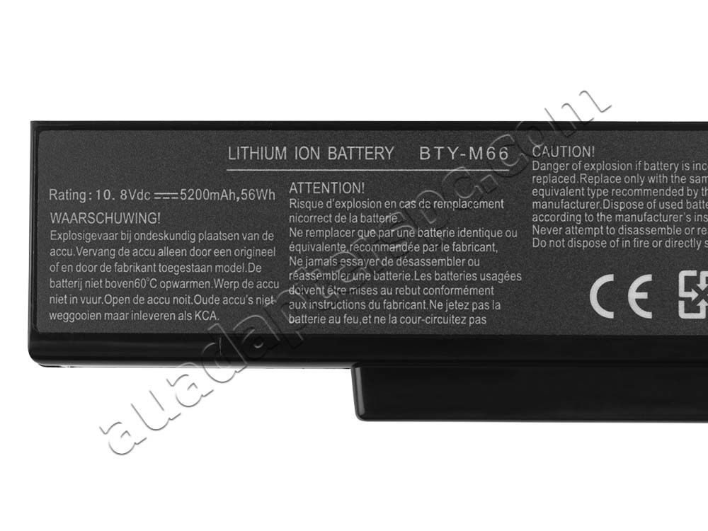 Original 4800mAh 6-Cell MSI EX460 EX600 EX601 EX610 Battery