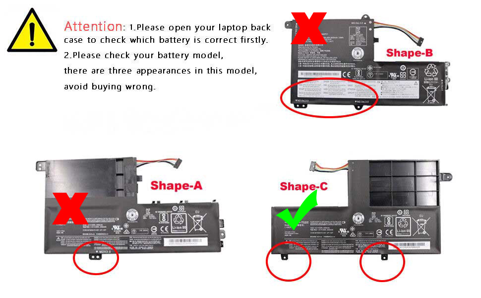 30Whr Lenovo Flex 3 80JM002KUS 80JM002SCF 80JM000KUS Battery