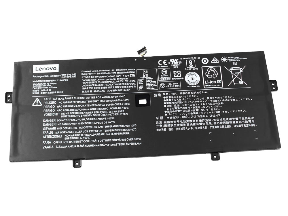 10160MAH 78WH 4-Cell Lenovo Yoga 910-13IKB 80VF009AMZ Battery