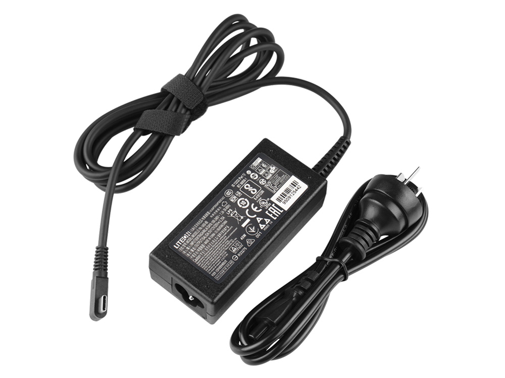 45W USB-C Acer NX.ATFAA.006 Adapter Charger + Free Cord - Click Image to Close