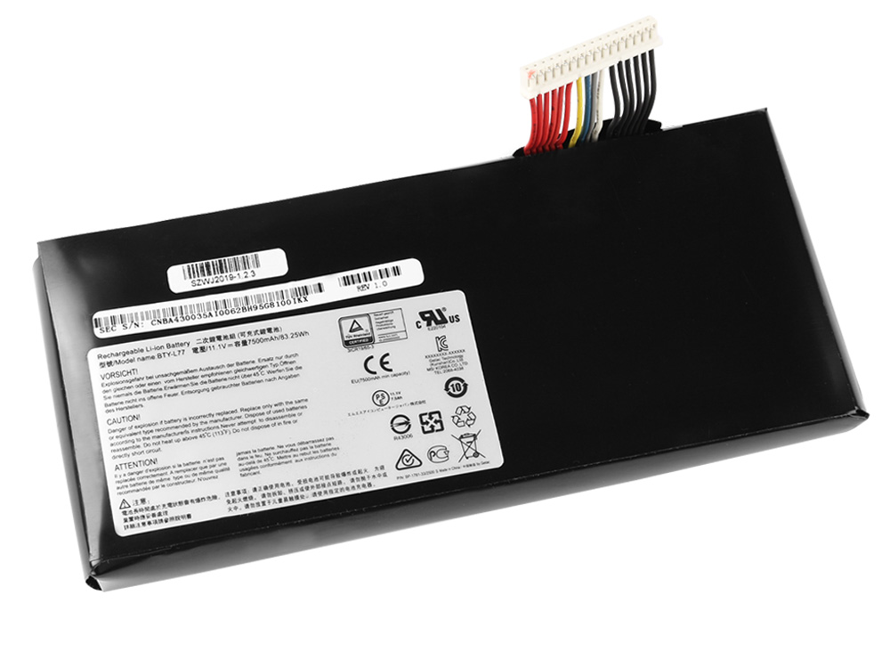 7500mAh 9 cell MSI GT72 2PC Dominator 2PC-058UK GT72-2PC-085AU Battery