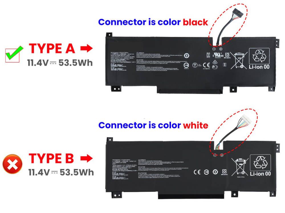 Original 4700mAh 53.5Wh 3-Cell MSI BTY-M492 Battery