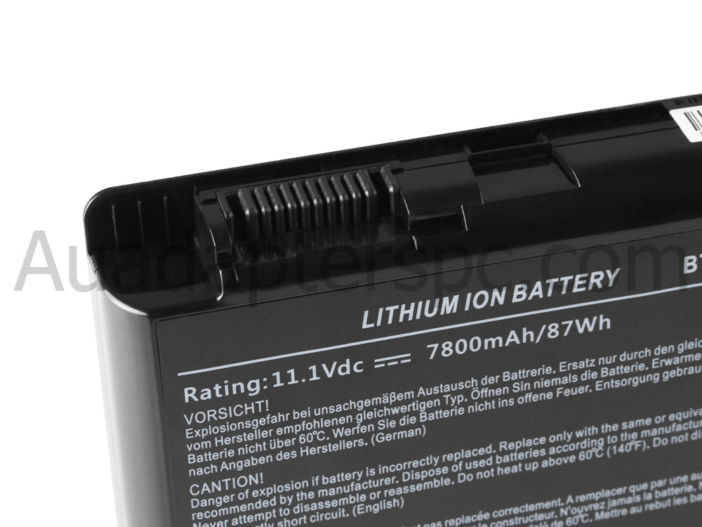 7800mAh 9 Cell Battery MSI WT60 2OK-881NL WT60 2OK-889US