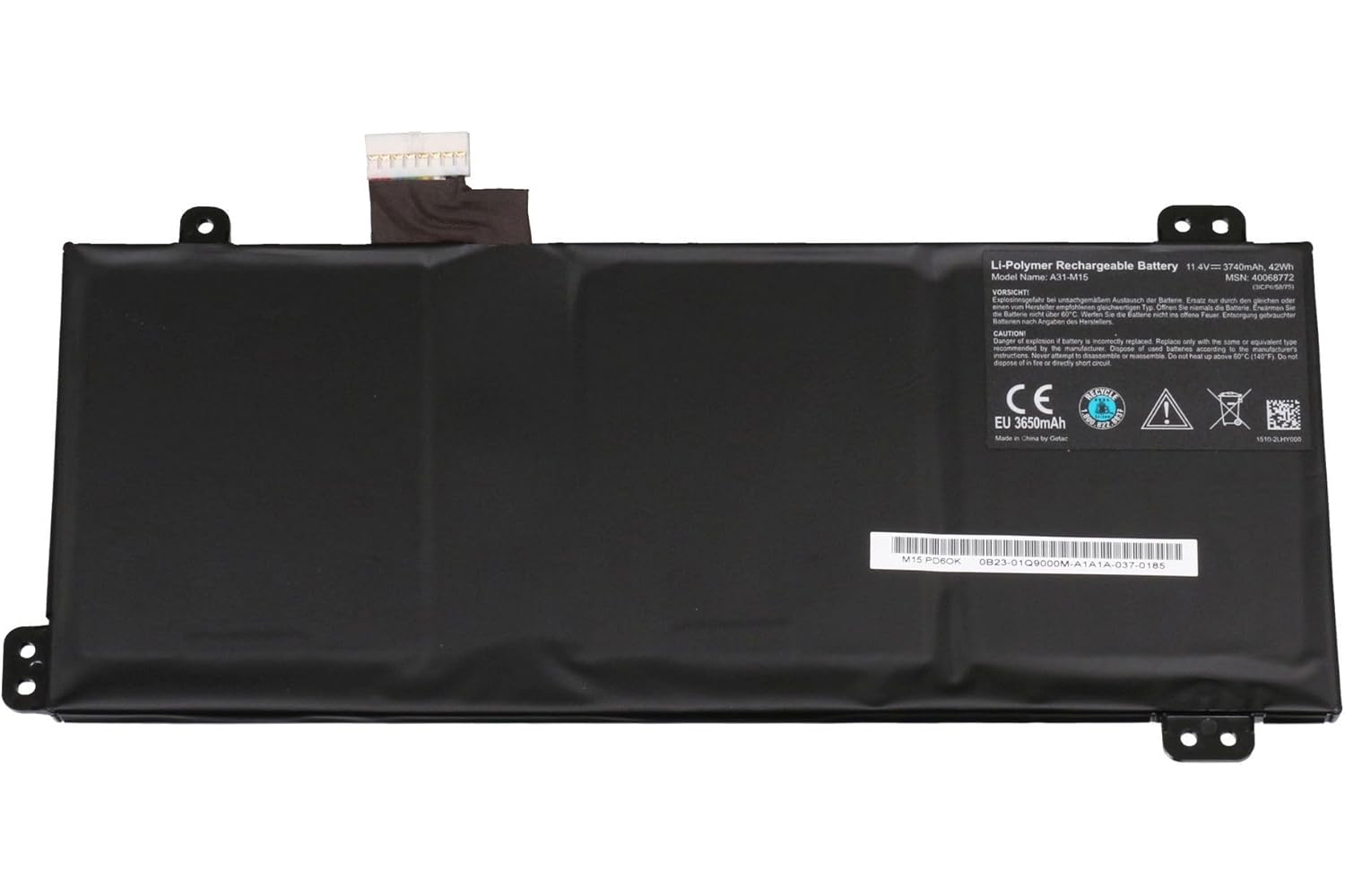 Medion 0B23-01Q9000M Battery 3740mAh 42Wh (25mm)