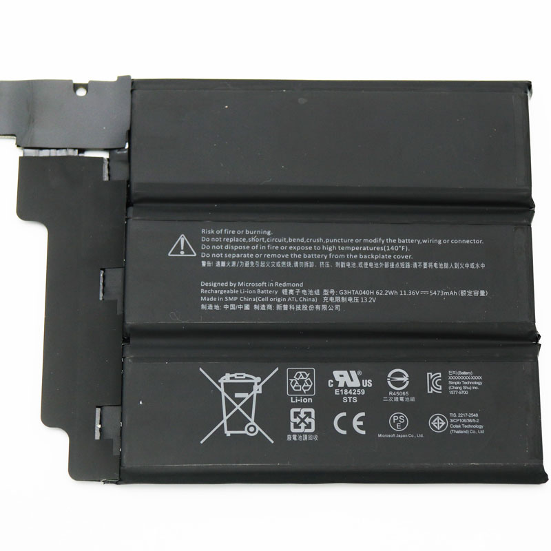 Original 5473mAh 62.2Wh 6-Cell Microsoft G3HTA041H Battery