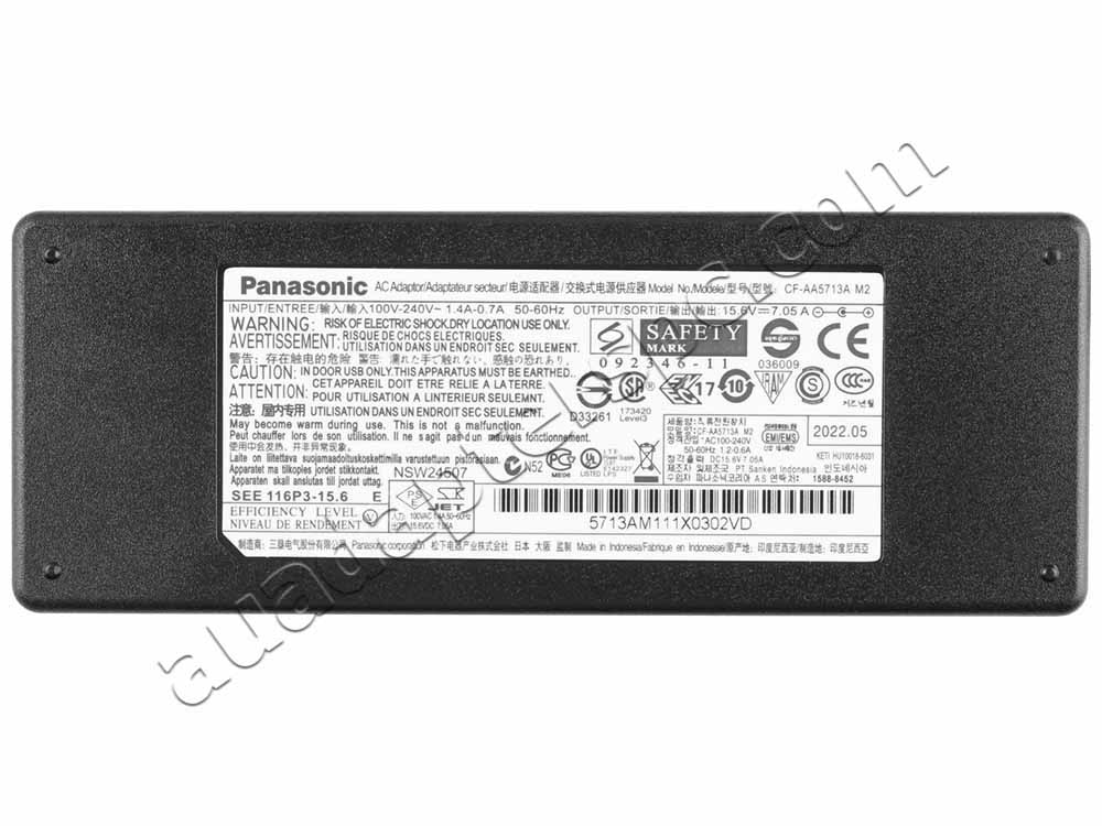 110W Panasonic Toughbook FZ-G2AZ-0BVM Adapter Charger