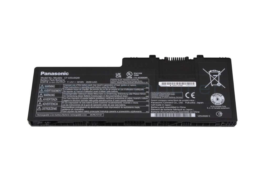 Original Panasonic Toughpad FZ-A2A211CA3 Battery 2600mAh 30Wh - Click Image to Close