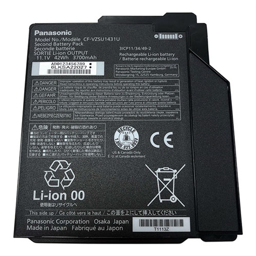 Original 3900mAh 42Wh 3-Cell Panasonic Toughbook CF-31 MK1 Battery - Click Image to Close