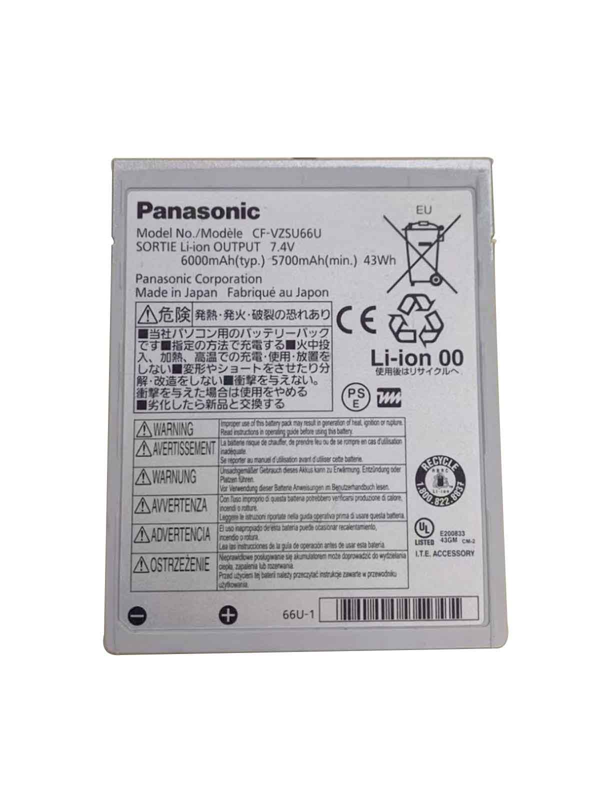 Original 43Wh Panasonic CF-VZSU66U VZSU66U Battery